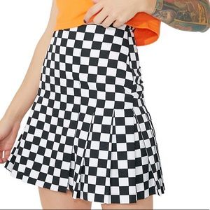 The Ragged Priest checkered miniskirt